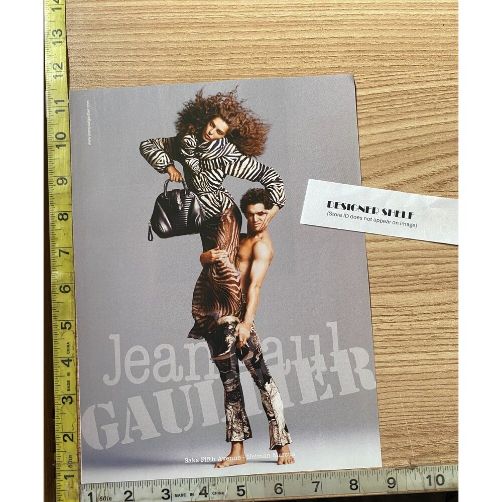 Daria Werbowy For Jean Paul Gaultier Fashions 2008 Campaign Print Advertisement